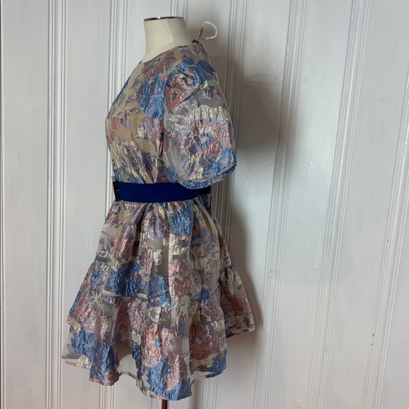 🌸 NWT Eliatt Floral Jacquard Babydoll Dress – XL 🌸 - Picture 3 of 14